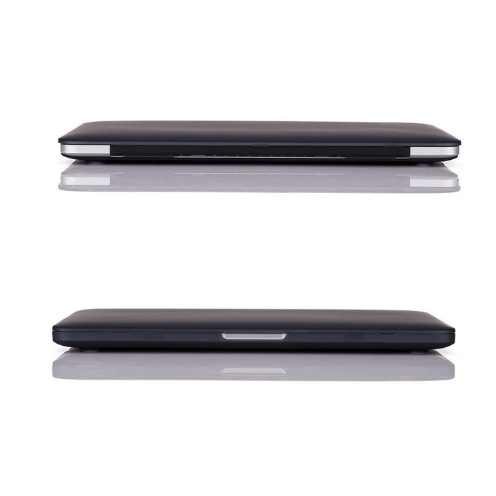 Case For MacBook Retina Pro 15 inch A1398 (2015-2012) , Plastic Smooth Matte Hard Case Shell with TPU Keyboard Cover, Black