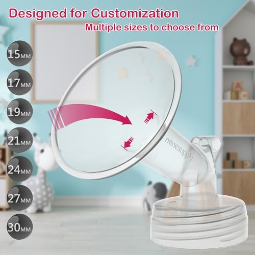 Nenesupply 2pc 27mm Flanges Compatible with Spectra S2 Spectra S1 9 Plus Breastpumps Replacement to Spectra Pump Parts and Spectra Flange. Compatible with Spectra S2 Parts and Spectra 27mm