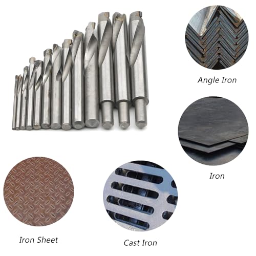 Drill Bit Set 13 pcs Tungsten Steel Cemented Carbide Twist Drill Bits, Metal Drill YG Alloy Blade, for for Cast Iron, Iron Plate, Pig Iron, 3 4 5 6 7 8 9 10 11 12 13.5 14 15 mm