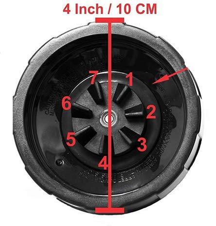 7 Fin Gears Replacement Blender Blade Fit Ninja BN751 BN801 BL450-30 BL456-30 BL454-30 Auto iQ Pro BL685 BL482-30 BL491 BL682-30 BL642 32oz 24oz 18oz Foodi ss351 ss401 Cup Nutri Blender Parts