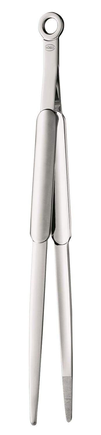 Stainless Steel Fine Tongs, 12.2-inch,Silver