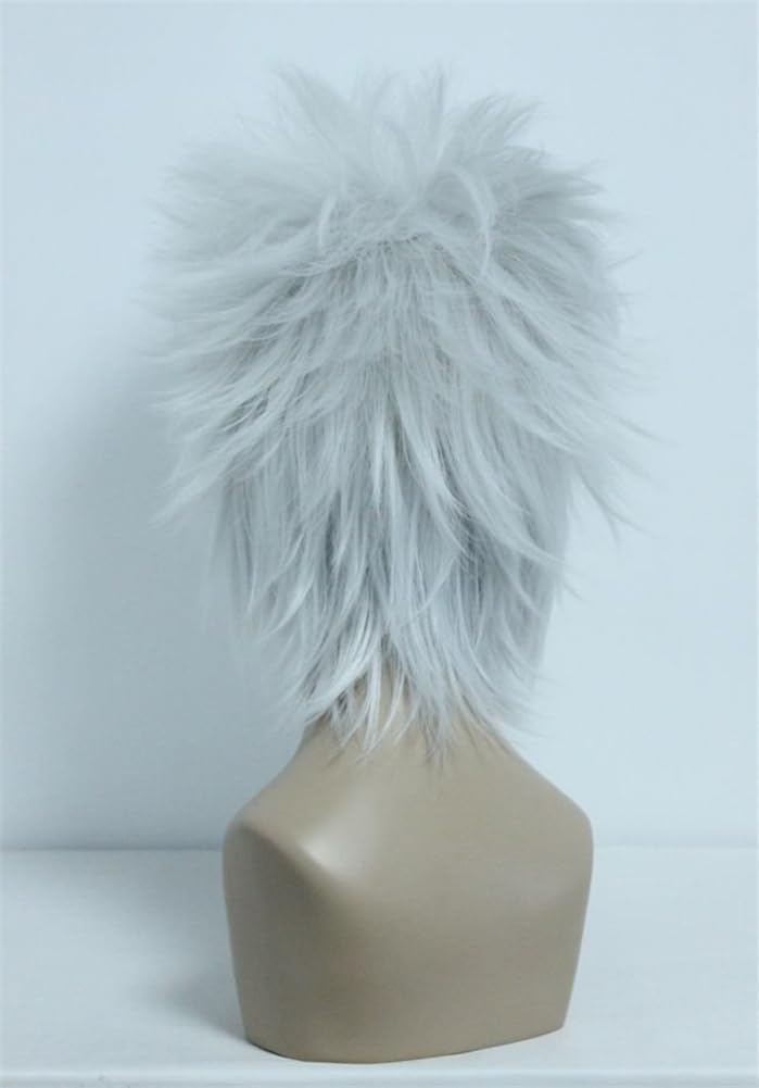 COSPLAZA Fluffy Silver/Grey Short Halloween Anime Show 