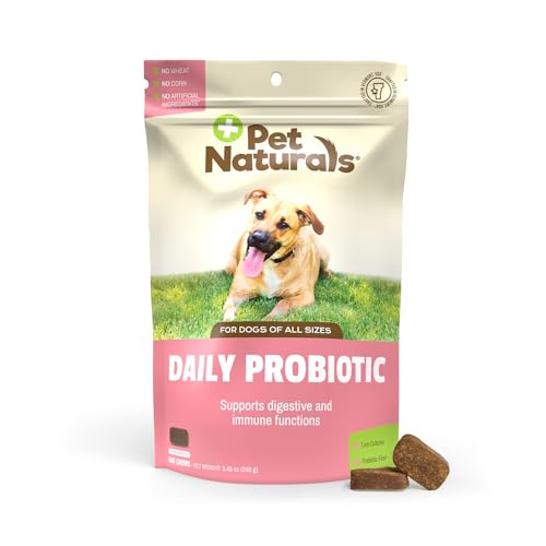Daily Probiotic for Dogs, Duck Flavor, 160 Chews - 120M CFUs Pre and Probiotics for Dogs Digestive Health, Gut Health, Immune Support, Diarrhea, Allergies and Itching