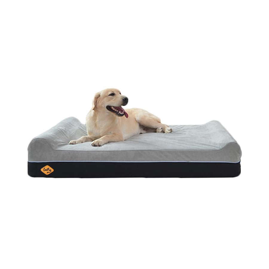 Orthopedic Memory Foam Extra Large Dog Bed Pillow(50x36x10, Slate Grey) Durable Water Proof Liner & Removable Washable Cover & Smart Design