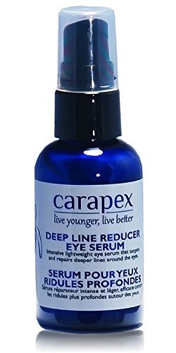 Deep Line Eye Serum, Treatment for Puffy Eyes, Bags, with Caffeine, Aloe Vera, Cucumber Extracts, Peptides, Lifting, Firming, Unscented, Cruelty Free (Single)