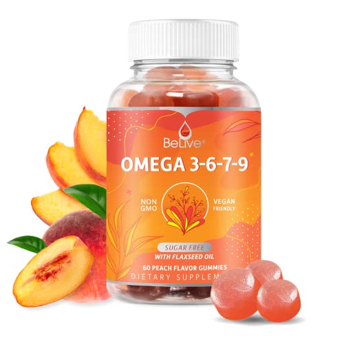 Organic Omega 3 Gummies with Omegas 6, 7, 9, DHA & 
