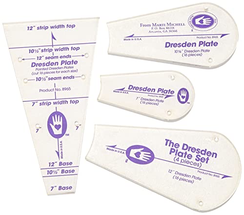 Perfect Patchwork Template-Dresden Plate, Package of Four