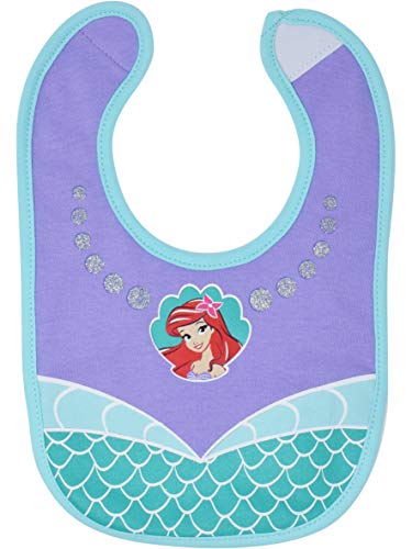 Disney Princess Ariel Cinderella Princess Belle Princess Aurora Snow White 5 Pack Bibs One Size