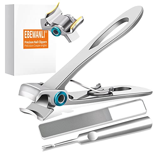Toenail Clippers for Thick Nails, 17mm Wide Jaw Opening Extra Large Toenail Clippers for Seniors Thick Toenails or Tough Fingernail, Heavy Duty Thick Toenail Clippers for Men, Women, Adult
