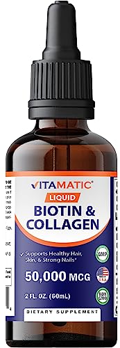 Vitamatic 2 Packs Liquid Biotin &amp; Collagen for 
