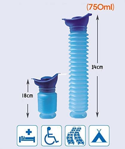 750ML Portable Foldable Urinal Mobile Toilet Urine Bottle Retractable Urinal for Male Female Kids