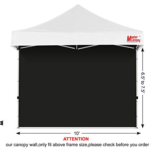 MASTERCANOPY Instant Canopy Tent Sidewall for 10x10 Pop