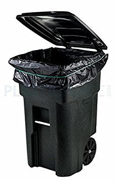 65 Gallon Trash Bags ¦ 2.7 Mil ¦ Black Heavy Duty Garbage Can Liners ¦ 50” x 48” (25 Count) (W65LDB225A)