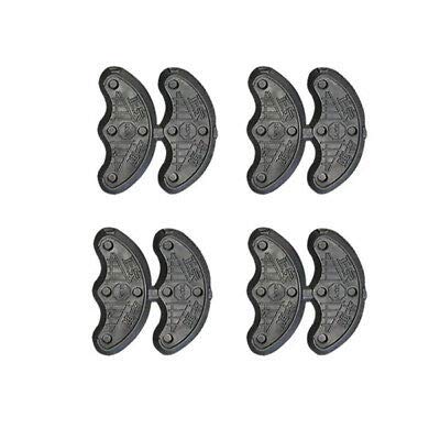 LinaLife 10Pcs 5Pairs Rubber Heel Savers Toe Plates Tap