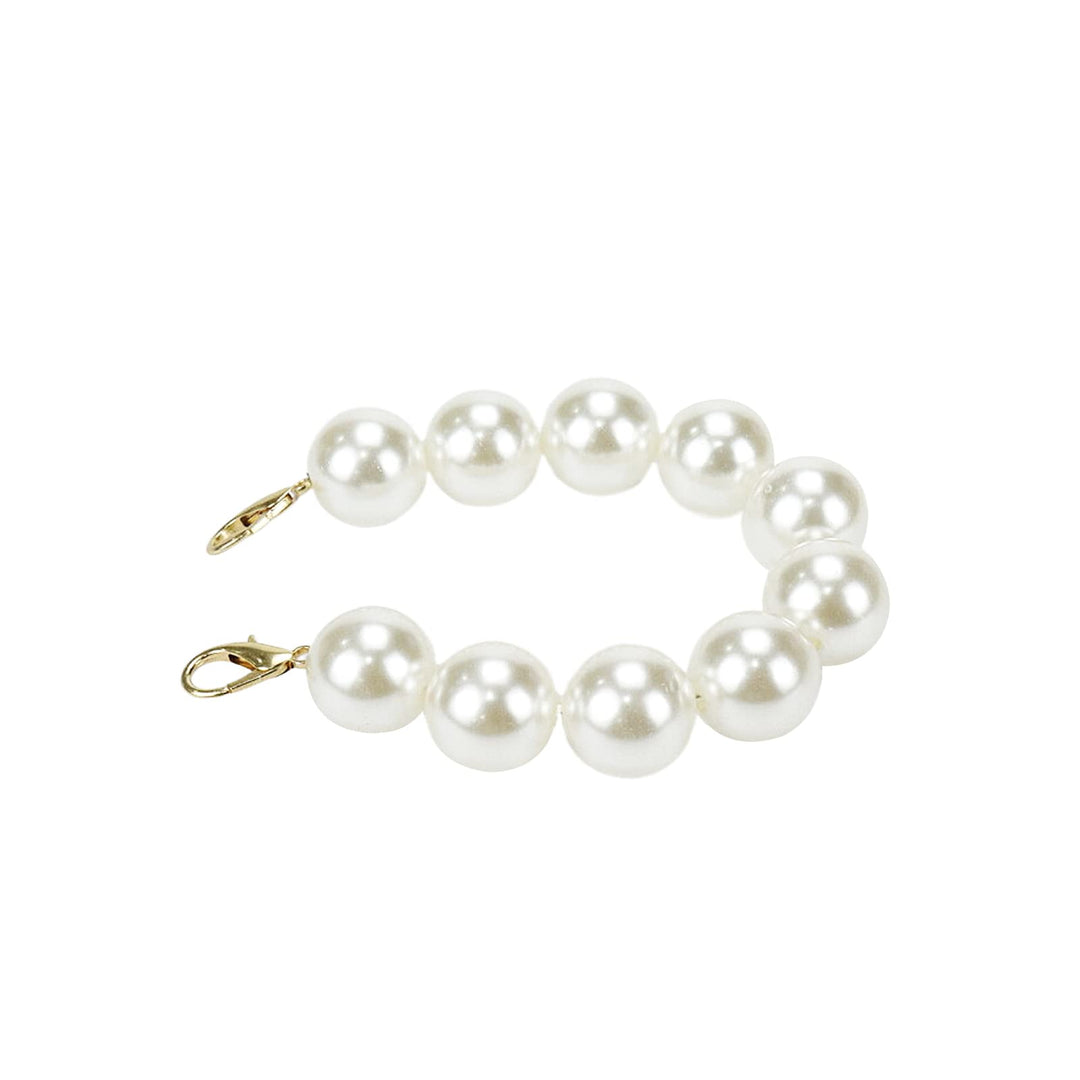 Meprotal Faux Pearl Beads Chain Handbag Pearl Handle Ch