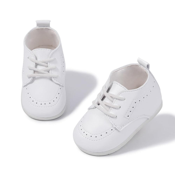 Meckior Infant Baby Boys Girls Classic PU Leather Weddi