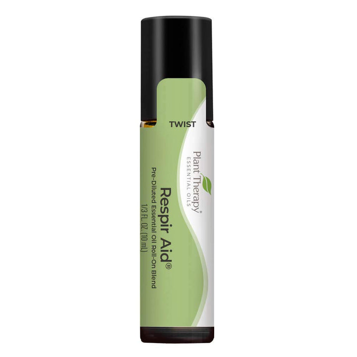 Respir-Aid Synergy Pre-Diluted Essential Oil Roll-On 10 ml (1/3 fl oz). Ready to use!