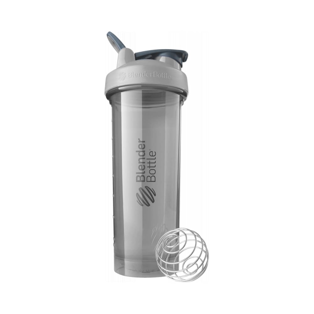 Shaker Bottle Pro Series Perfect for Protein Shakes and Pre Workout, 32-Ounce, Pebble Grey