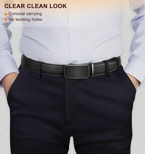 BULLIANT Men&#39;s Belt, Slide Ratchet Belt For Gif