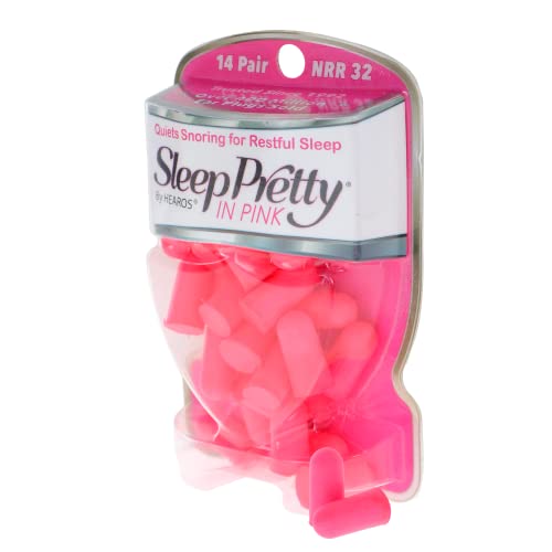 HEAROS Sleep Pretty in Pink Ear Plugs For Sleeping, 14 