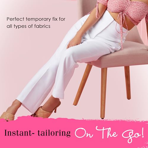 Temporary Hem Tape, No-Sew Fabric Adhesive, 18 Strips