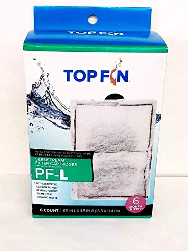 Silenstream Large PF-L Filter Cartridges Refill for PF30, PF40 and PF75 Power Filters 6.5in x 4.5in - (6 Count)