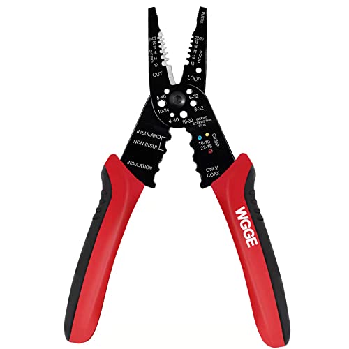 WG-015 Professional 8-inch Wire Stripper/wire crimping tool, Wire Cutter, Wire Crimper, Cable Stripper, Wiring Tools and Multi-Function Hand Tool.