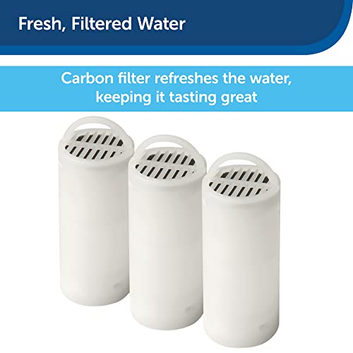 Drinkwell Replacement Carbon Filters, Dog and Cat 360 Water Fountain Filters, 3-Pack