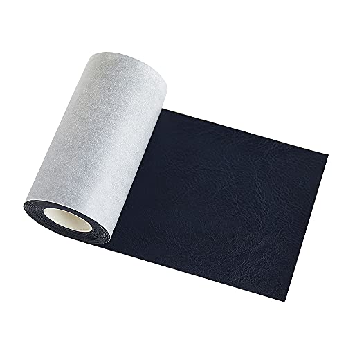 Leather Repair Tape kit Self Adhesive Patch Heavy Duty Retro Dark Blue 4 x 60 inch for Couch Furniture Computer Chair