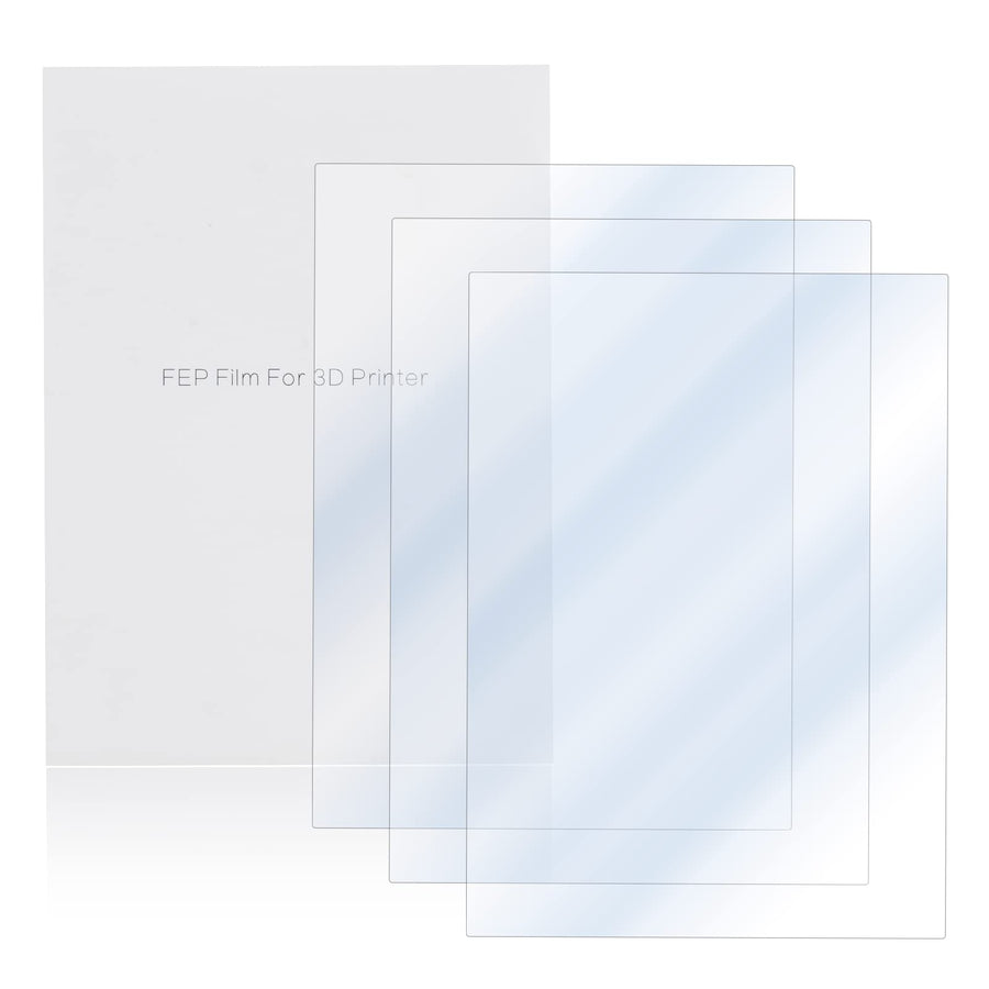 FEP Film for LCD 3D Resin Printer – FEP Release Film Fit for Elegoo Mars/Anycubic Photon/Creality LD002R/LONGER Orange, 7.87x5.51x0.006 inch, 3Pcs