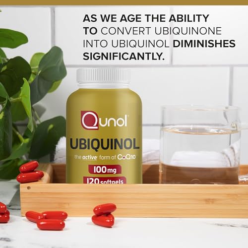 Qunol Ubiquinol CoQ10 100mg Softgels, Ubiquinol - Activ