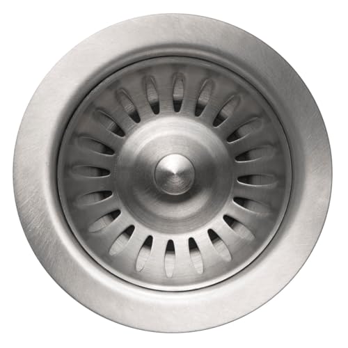 190-9180 Sink Basket Strainer for 3.5-Inch Drain Openings, 3.5 inch with EZ Grip, Stainless Steel