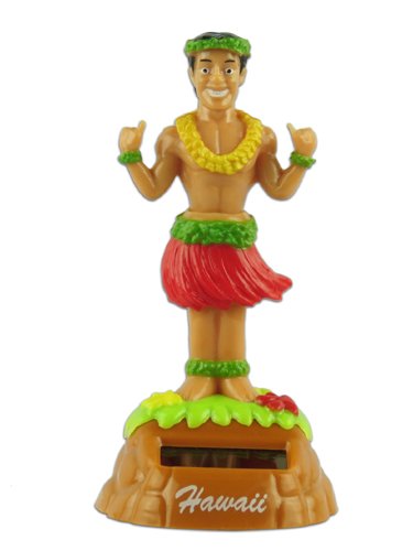 Shaka Hula Man Solar Dashboard Doll