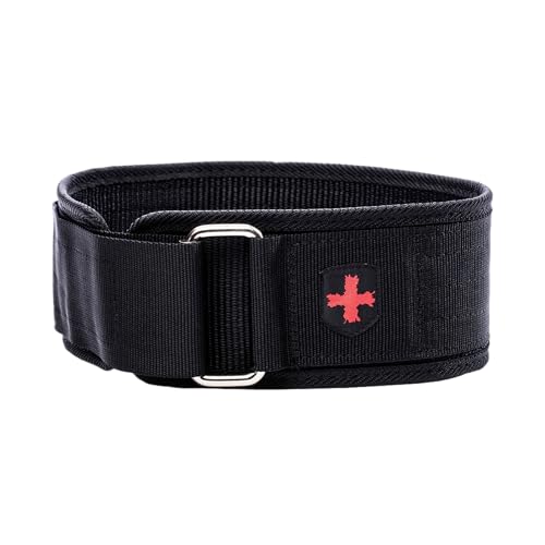 4-Inch Nylon Weightlifting Belt, Small,Black