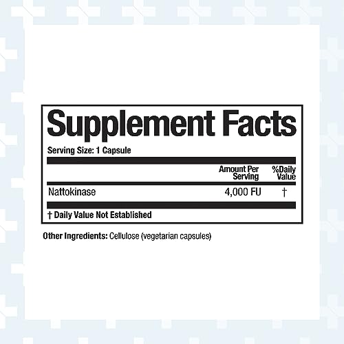 , Nattovena, Pure Nattokinase Supplement, Double Strength 4,000 FUs per Capsule, 90