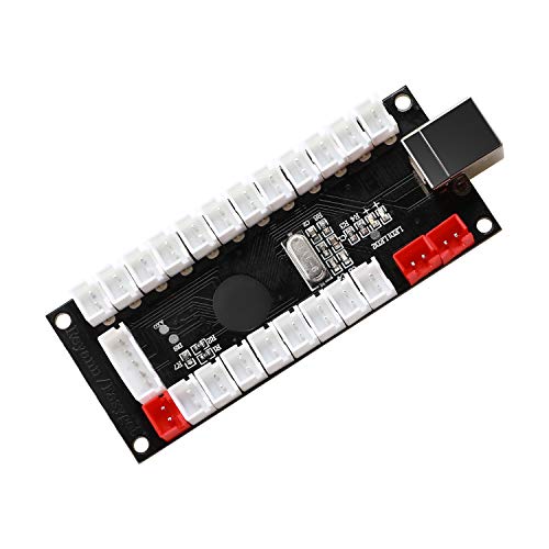 Zero Delay Arcade USB Encoder Pc to Joystick for Mame Jamma &amp; Other Pc Fighting Games for American Style Arcade Joystick &amp; HAPP Style Arcade Buttons
