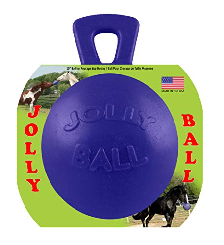 Horsemen's Pride 10 Jolly Ball Horse Toy, Blue, XLARGE, All Breed Sizes