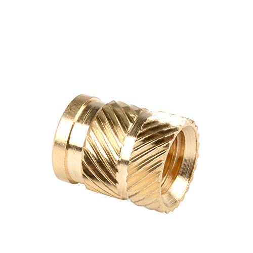 in-saiL 20pcs/Pack M6x12.7mm, OD8.7mm Heat Staking Thread Inserts for Plastic Brass Embed Parts