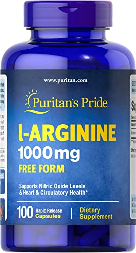 Puritan's Pride L-arginine 1000 Mg Capsules, 100 Co