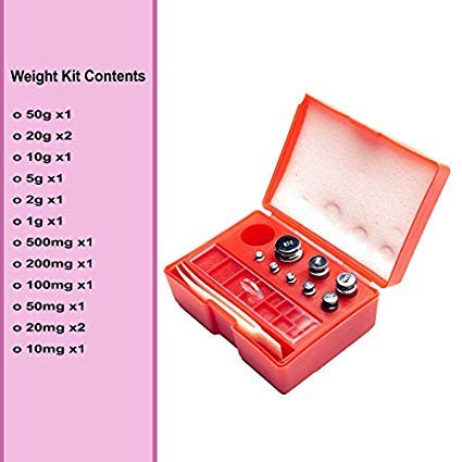 Class M2 14-Piece Small Calibration Weigh Kit Carbon St