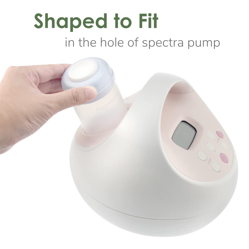 Maymom Wide Neck Breastmilk Collection n Storage Bottle 5.4 oz; Re-markable SureSeal Disc. Compatible with Spectra S2 Spectra S1 Spectra 9 Plus.