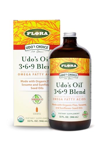 Flora Health UDO’s Oil Omega 3-6-9 32 Oz Supplement | O