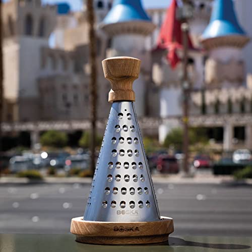 Boska Stainless Steel Table Grater - Best for Cheese, Chocolate, and Vegetables - Multifunctional Rust-Proof Shredder - Manual Handheld Flaker - 10 Year Warranty