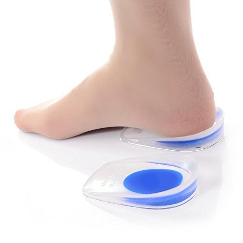 BOOLAVARD Pair of Silicone Gel Heels in 100% Medical-Gr