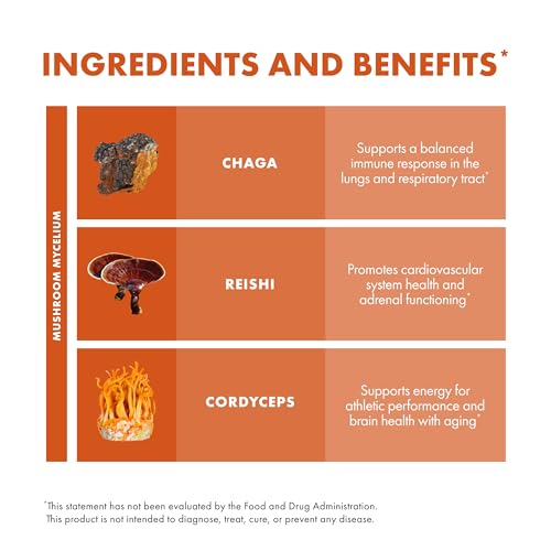 Breathe* Extract - Immune &amp; Respiratory Support Mushroom Liquid Supplement - Herbal Lung Health Supplement with Chaga, Reishi &amp; Cordyceps - 2 fl oz (60 Servings)*