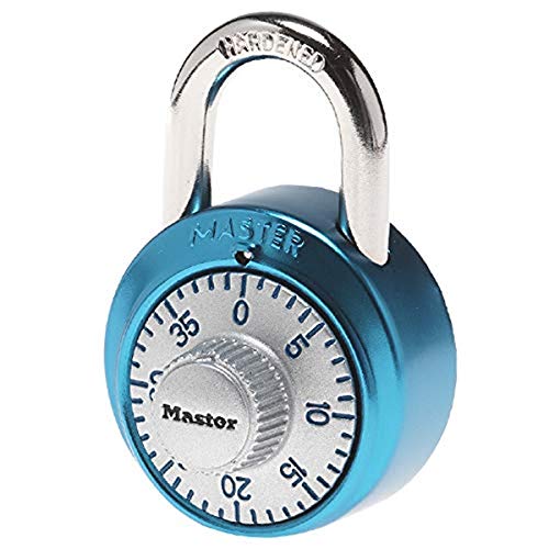 1561DLTBLU Locker Lock Combination Padlock, 1 Pack, Light Blue