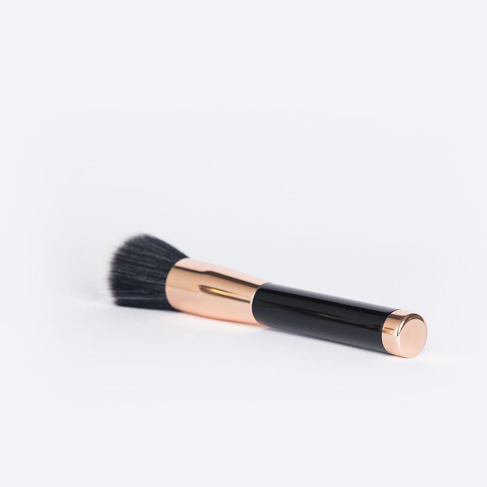 PRO Foundation Brushes Flat Top Kabuki Face Makeup Extra Soft Synthetic Dense Bristles Make Up for Cream Liquid Powder Packed in Case One Piece Rose Golden G1401