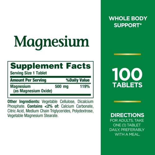Nature's Bounty Magnesium, Mineral Supplement, Supp