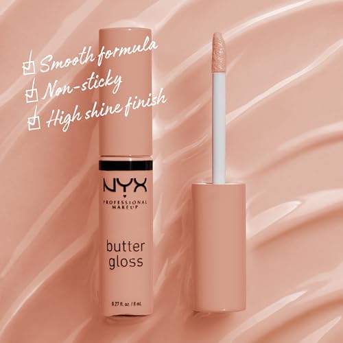 Butter Gloss, Non-Sticky Lip Gloss - Madeleine (Mid-Tone Nude)