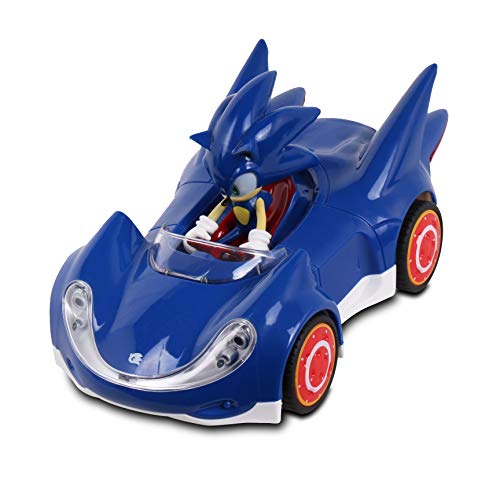 Sonic The Hedgehog All Stars Racing Pull Back Action, Video Game Legend, Speed Star by Tails, No Batteries Required, Pull Back – Release - and Watch it go, Great Gift